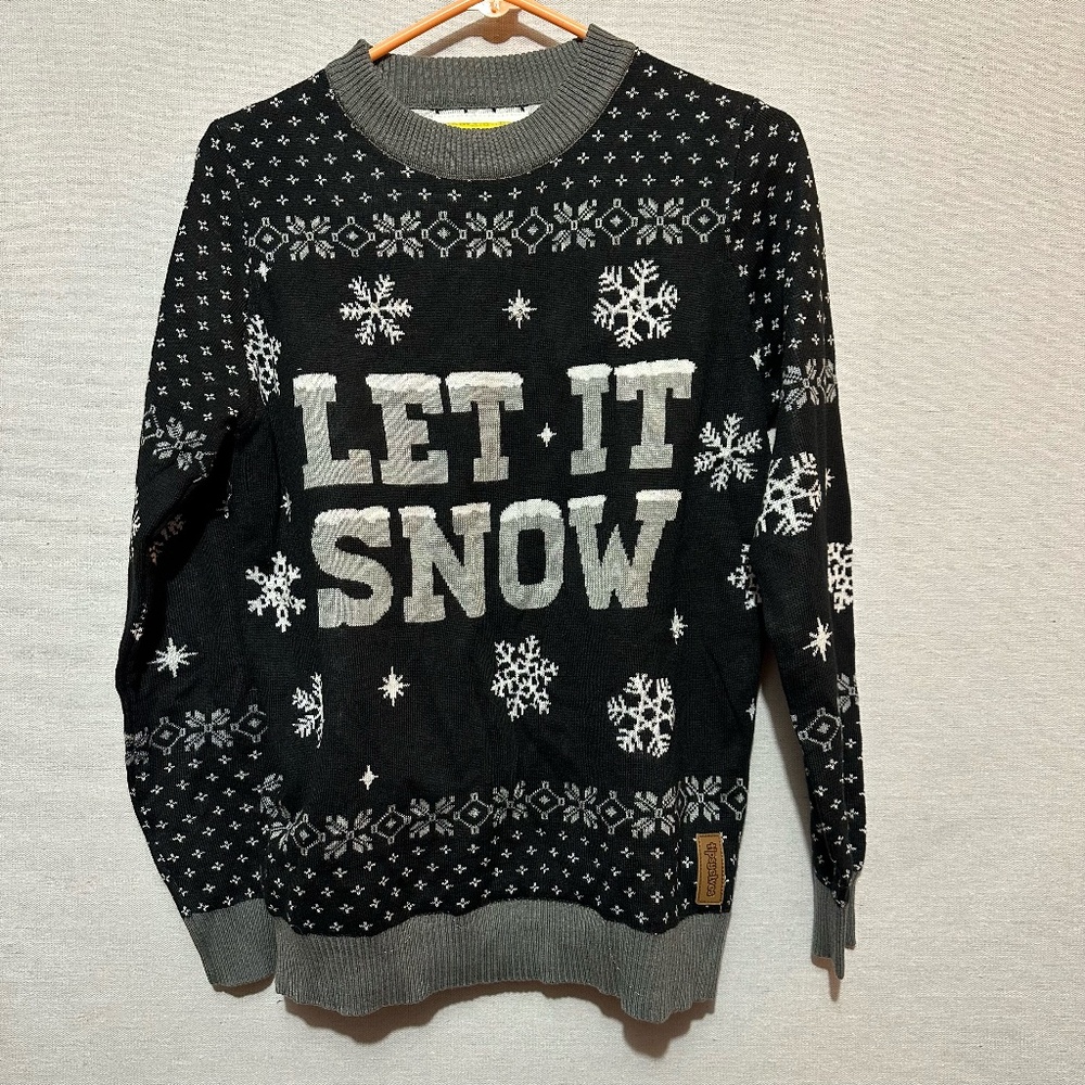 Tipsy Elves Let It Snow Light Up Ugly Christmas S… - image 1